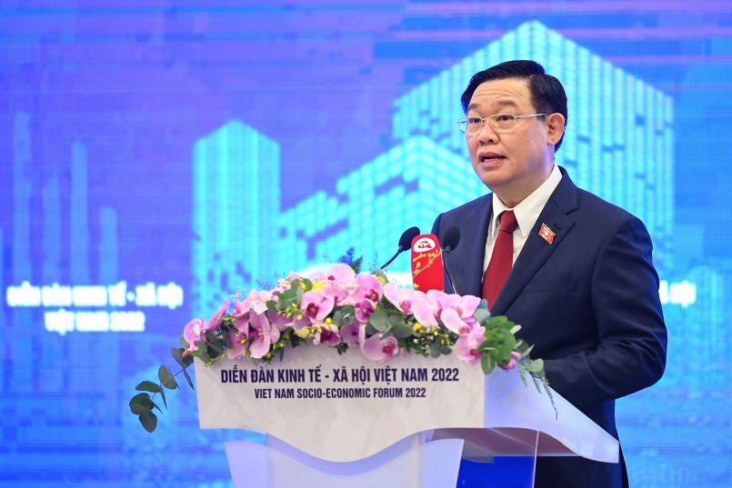 Chủ tịch Quốc hội Vương Đình Huệ phát biểu khai mạc Diễn đàn